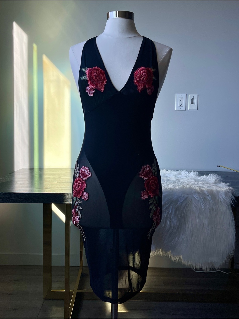 NWOT Nightgown Sexy Lingerie Embroidered Lace
